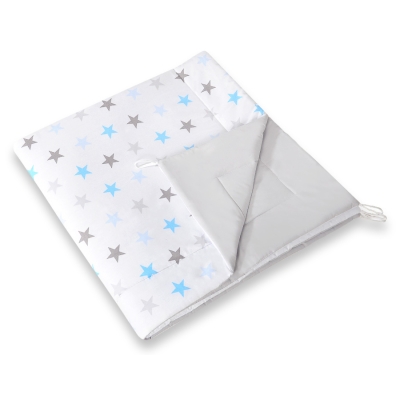 Tappetino Imbottito per Tenda Teepee Blu Grigio Stelle