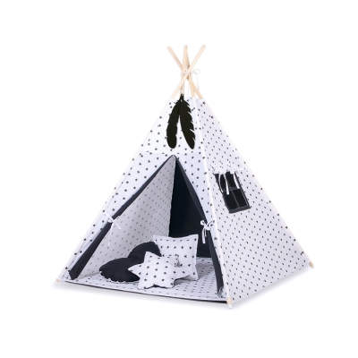 Tenda Teepee e Piume Decorative GRATIS! Nero