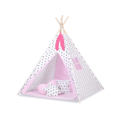 Tenda Teepee e Piume Decorative GRATIS! Rosa