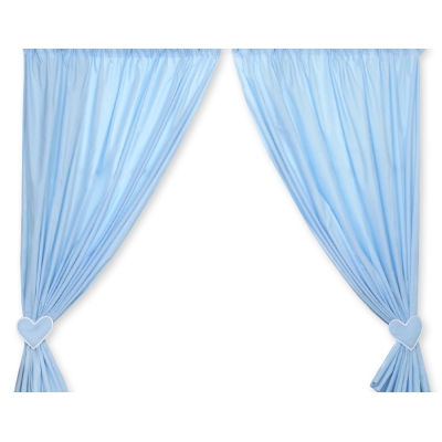 Tendaggio Cameretta di Bambini Blu Cuori