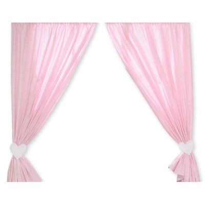 Tende per Bambini Rosa a Scacchi Cuori
