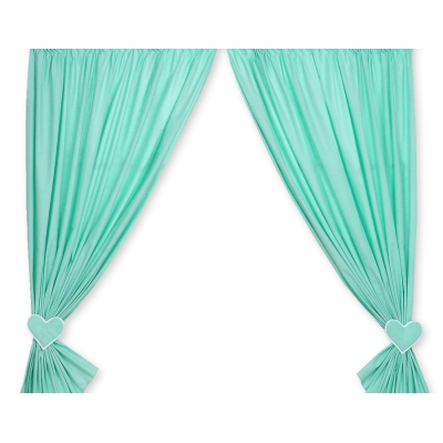 Tende per Cameretta Menta Cuori