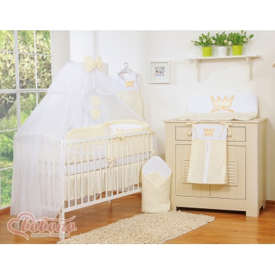 Zanzariera a Baldacchino per Lettino Creme Chiffon Little Prince/Princess