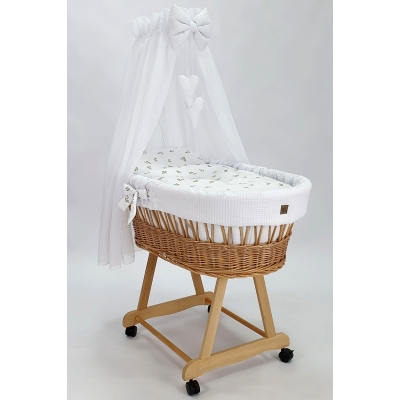 Rivestimento per Culla con Baldacchino Bianco