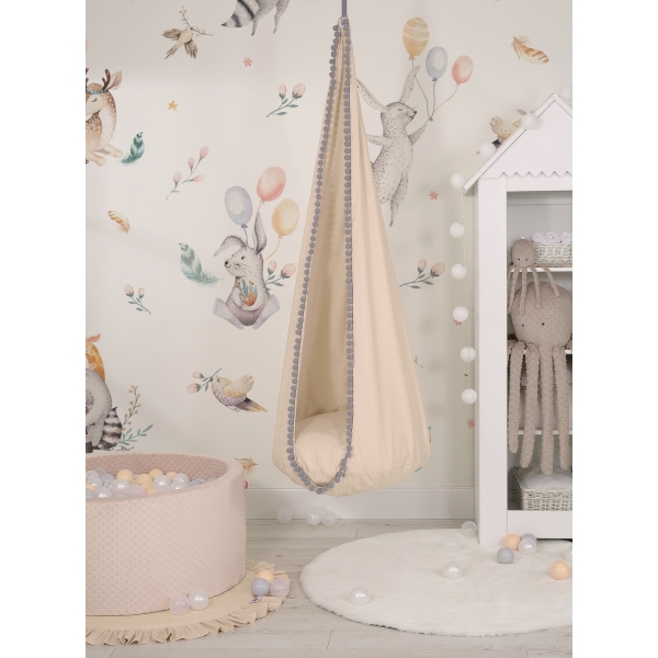 Amaca per Bambini Altalena Sospesa Beige