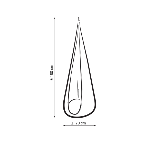 Amaca per Bambini Altalena Sospesa Giallo Miele
