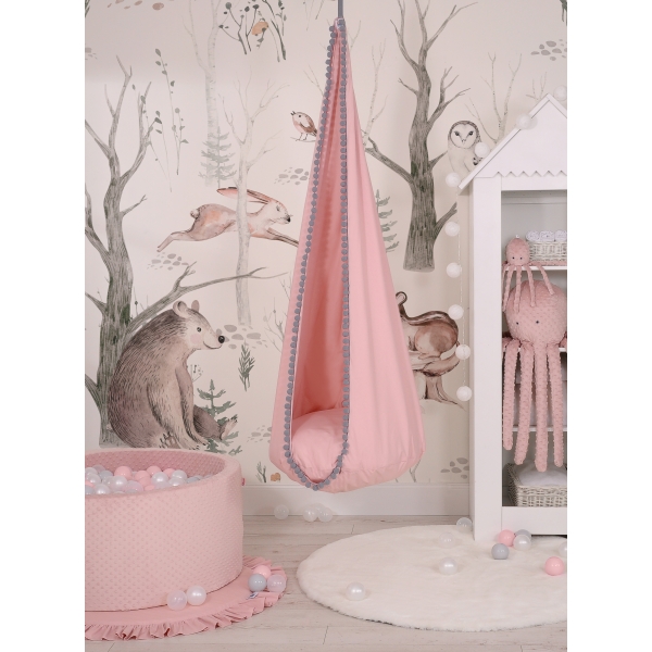 Amaca per Bambini Altalena Sospesa Rosa Scuro