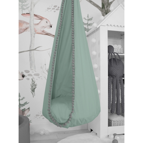 Amaca per Bambini Altalena Sospesa Verde pastello