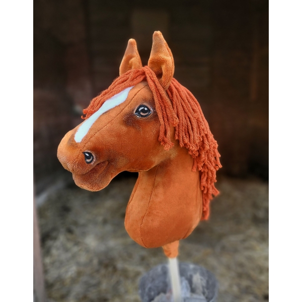 Cavallo con Bastone Premium - Castagna- Hobby Horse
