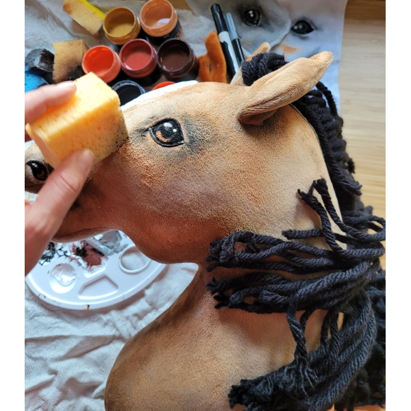 Cavallo Bastone Castano Scuro- Hobby Horse
