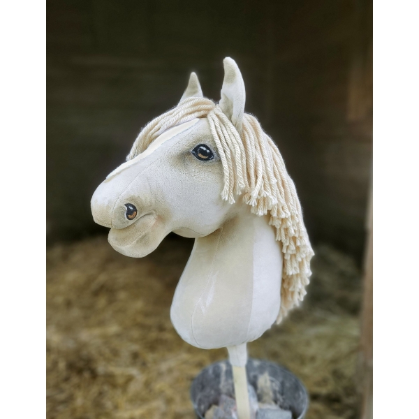Cavallo Bastone Cremello Hobby Horse Premium
