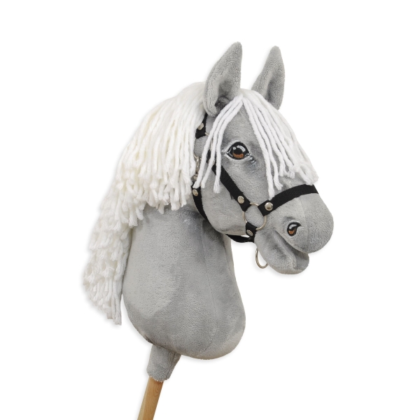 Cavallo con Bastone Premium -Grigio - Hobby Horse