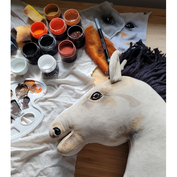 Cavallo con Bastone Light Dun - Hobby Horse