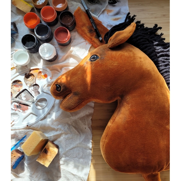 Cavallo con Bastone Premium - Luce Baia - Hobby Horse