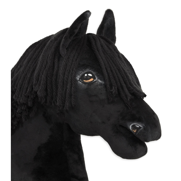 Cavallo con Bastone Premium -Nero Hobby Horse