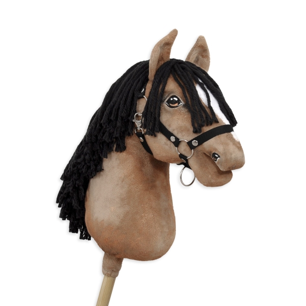 Cavallo Bastone Pelle di Daino Hobby Horse Premium