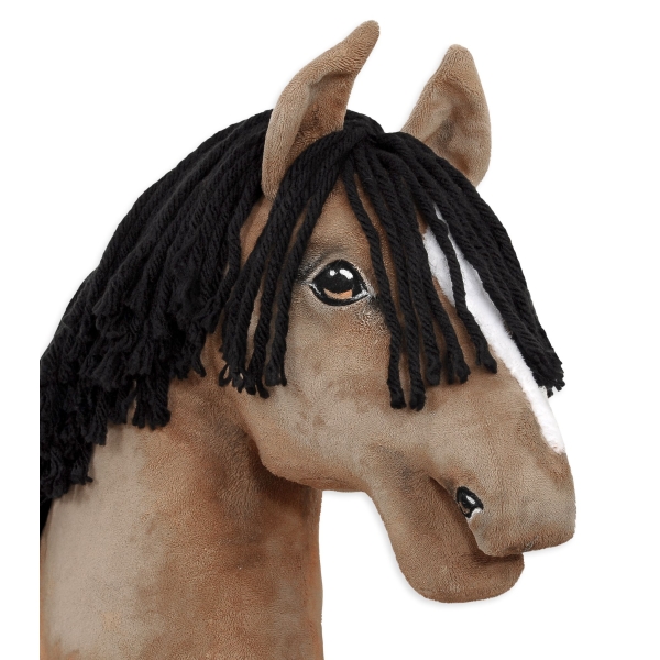 Cavallo Bastone Pelle di Daino Hobby Horse Premium