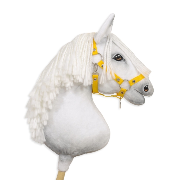 Cavezza Regolabile per Cavallo Bastone Giallo