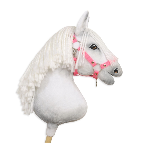 Cavezza Regolabile per Cavallo Bastone Rosa