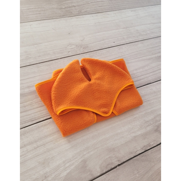 Coperta e Paraorecchie per Cavallo Bastone Arancio