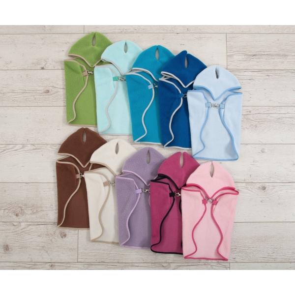 Coperta e Paraorecchie per Cavallo Bastone Azzurro