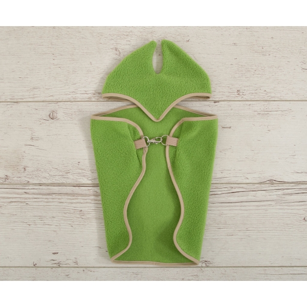 Coperta e Paraorecchie per Cavallo Bastone Verde