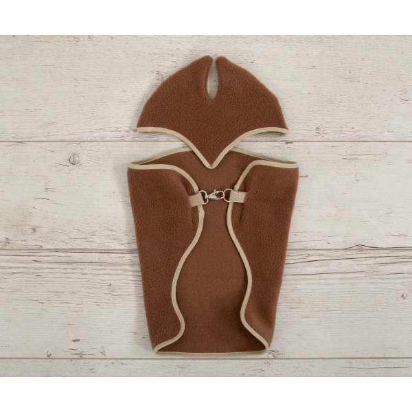 Coperta e Paraorecchie per Cavallo da Hobby Marrone