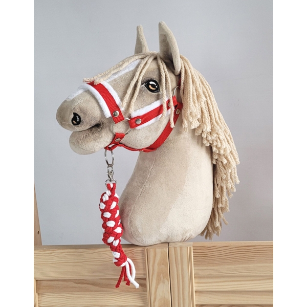 Corda di Legatura Intrecciata Bianca Rosso