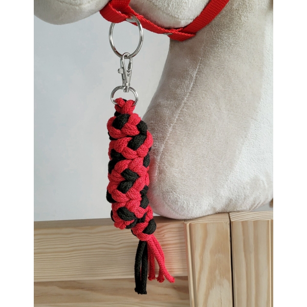 Corda di Legatura Intrecciata Nero Rosso