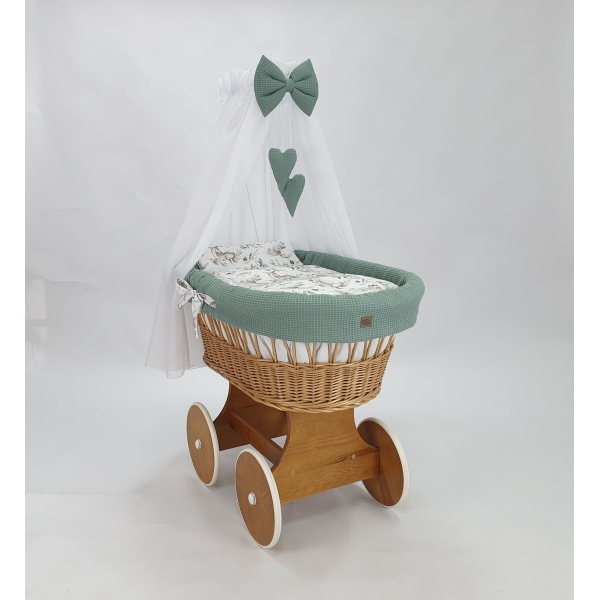 culla vimini naturale biancheria khaki