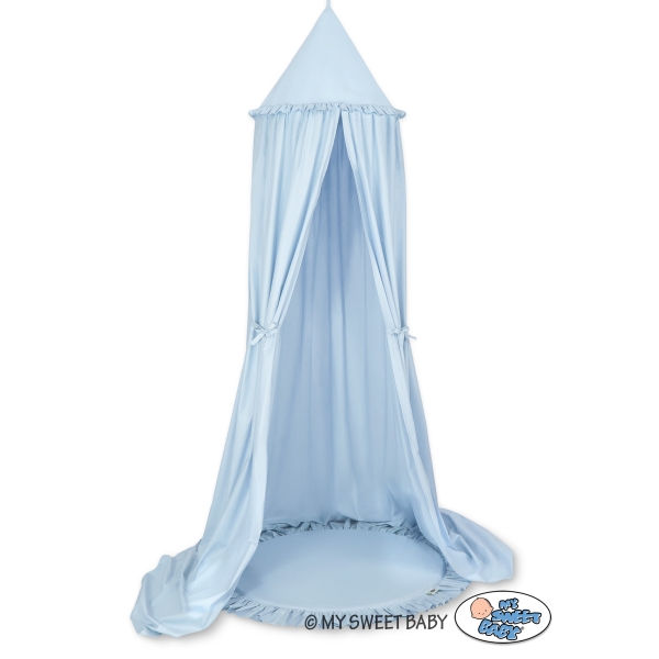 Baldacchino con Tappetino per Cameretta Dei Bambini Blu