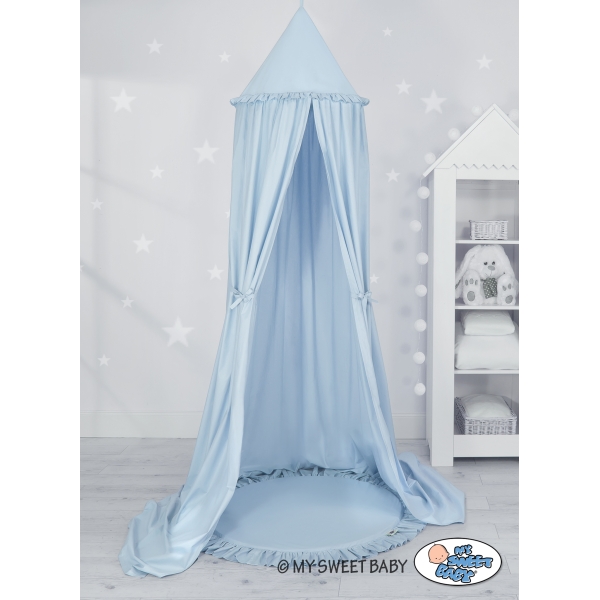 Baldacchino con Tappetino per Cameretta Dei Bambini Blu