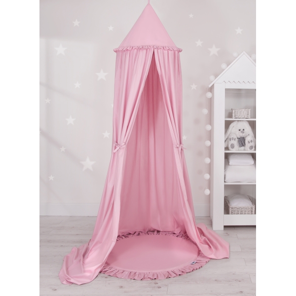 Baldacchino con Tappetino per Cameretta Dei Bambini Rosa