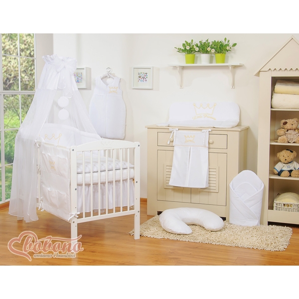Baldacchino di Tulle per Lettinio Bianca Chiffon Little Prince/Princess