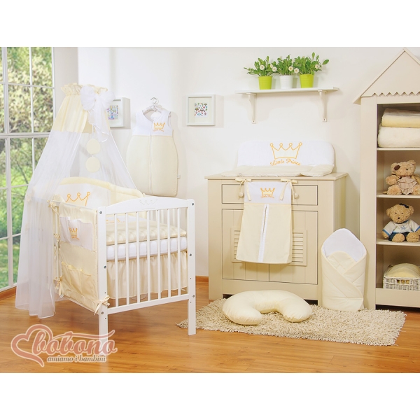 Baldacchino di Tulle per Lettinio Creme Chiffon Little Prince/Princess