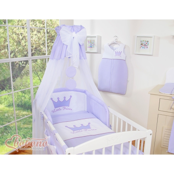 Baldacchino di Tulle per Lettinio Lilla Chiffon Little Prince/Princess