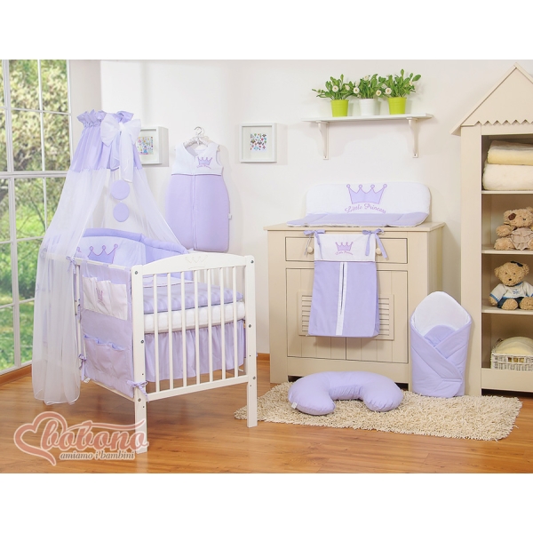 Baldacchino di Tulle per Lettinio Lilla Chiffon Little Prince/Princess