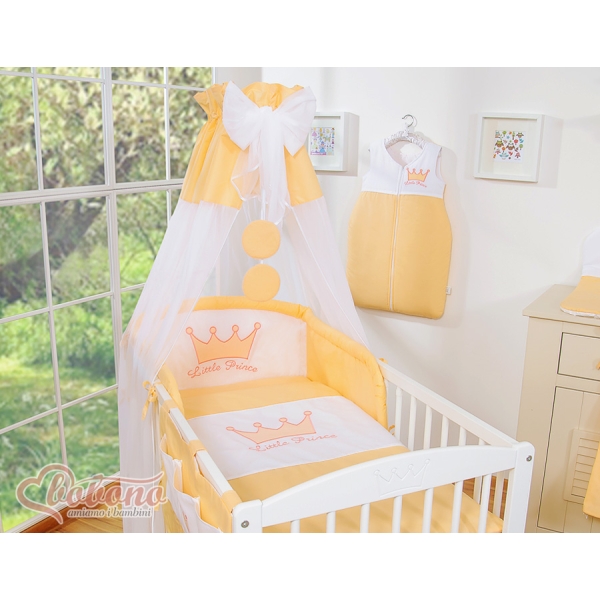 Baldacchino in Tulle per Lettino Chiffon Pesca Little Prince/Princess