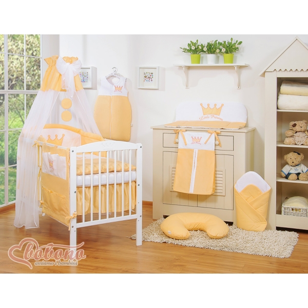 Baldacchino in Tulle per Lettino Chiffon Pesca Little Prince/Princess