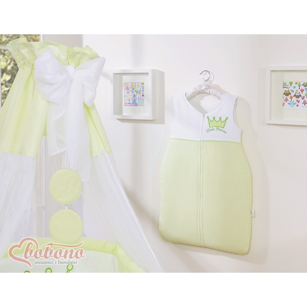 Baldacchino in Tulle per Lettino Verde Chiffon Little Prince/Princess