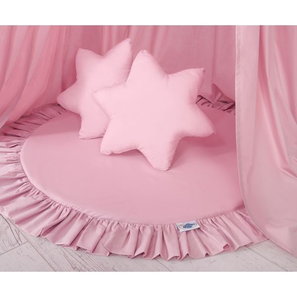 Baldacchino Lungo da Appenderenella con Tappetino e Cuscini Rosa