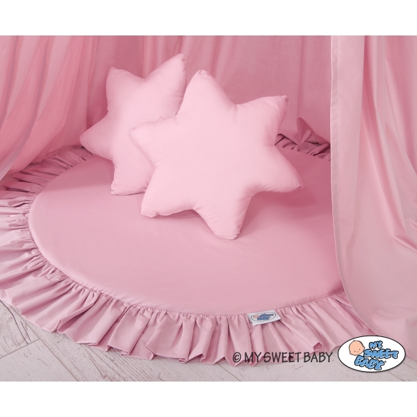 Baldacchino Lungo da Appenderenella con Tappetino e Cuscini Rosa