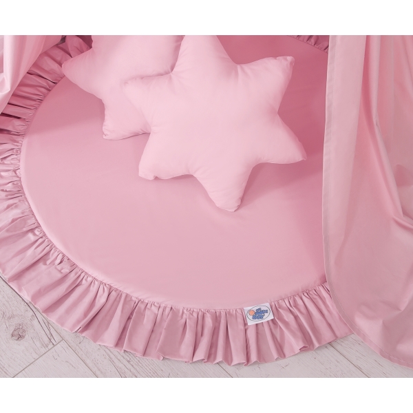 Baldacchino Lungo da Appenderenella con Tappetino e Cuscini Rosa