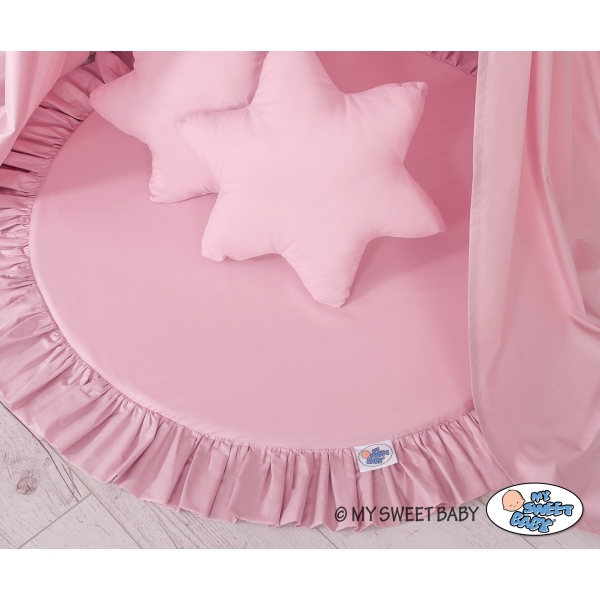Baldacchino Lungo da Appenderenella con Tappetino e Cuscini Rosa