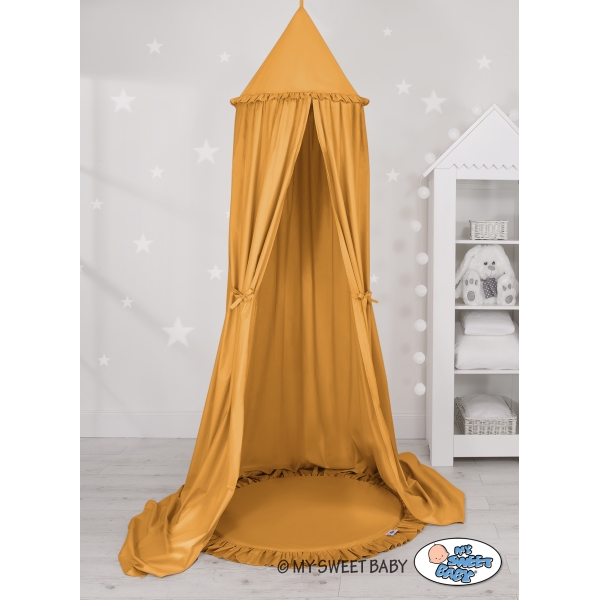 Baldacchino Lungo da Appenderenella con Tappetino Giallo Miele