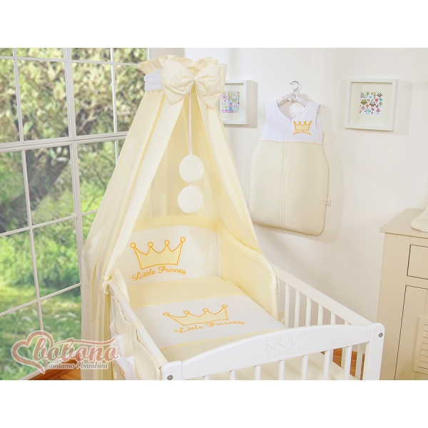 Baldacchino per Lettino e Culla Creme Little Prince/Princess