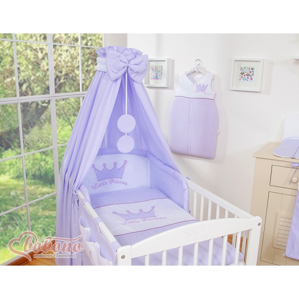 Baldacchino per Lettino e Culla Lilla Little Prince/Princess