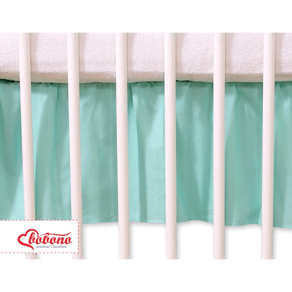 Balza Gonna per Lettino 60x120 Menta Cuori