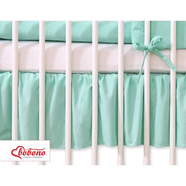 Balza Gonna per Lettino 60x120 Menta Cuori
