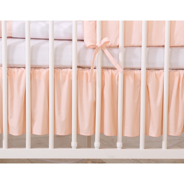 Balza Gonna per Lettino 60x120 Rosa Cipria Little Prince/Princess